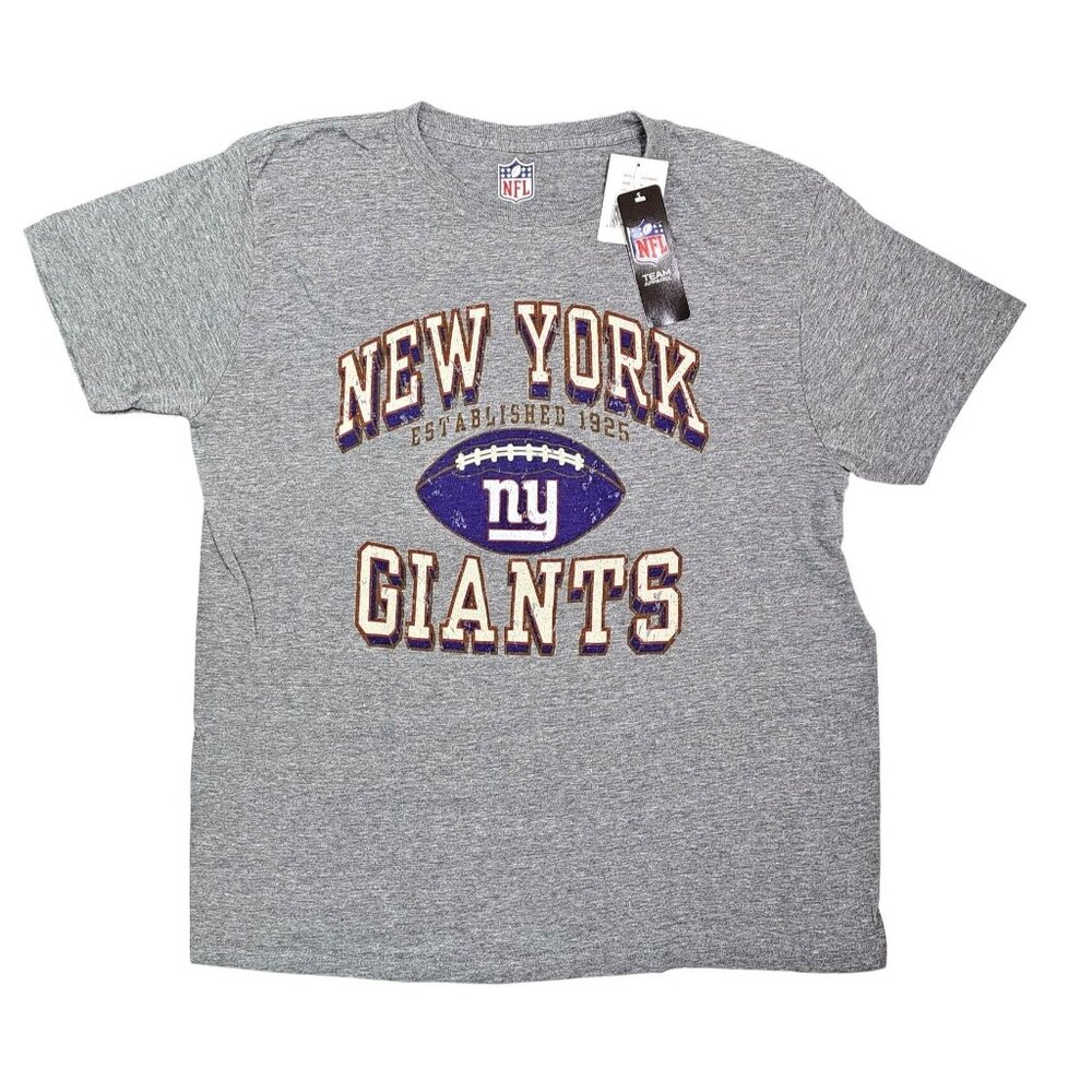 New York Giants T-Shirt NFL Grey Size Men Medium Football New With Tags NY Gray - Picture 1 of 7